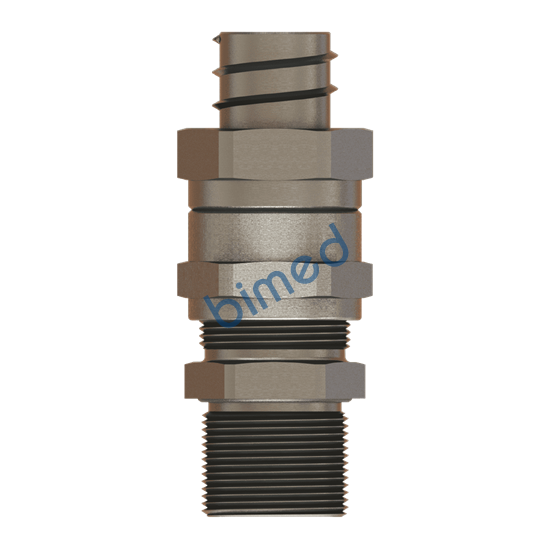 1 функция Ex d/e, прямые фитинги для гибких кабелепроводов  EBMC1SN, NPT  1/2" / 3,0-9,0mm / TL=16,0mm